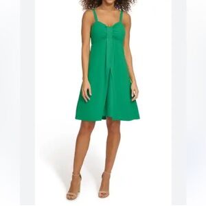 KENSIE Solid A-Line Minidress